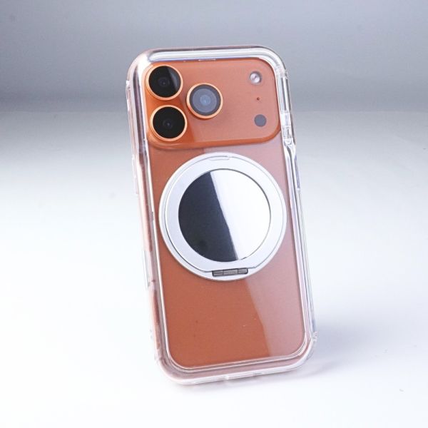 【Mira Winks】Apple iPhone 17 Pro 極空戰甲 旋轉磁吸支架+鏡面(無蓋版) iphone 17 Pro手機殼,Mira Winks,17pro旋轉支架,17pro旋轉支架手機殼,17pro支架手機殼,17pro鏡面手機殼,17pro鏡子手機殼,17pro磁吸手機殼,化妝鏡,旋鏡殼,17pro透明殼,17pro防摔殼,不變黃手機殼,圖拉斯,犀牛盾,UAG,casetify,Devilcase