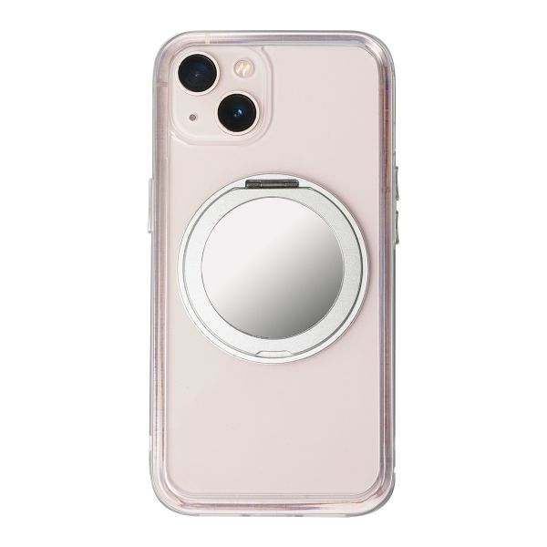 【Mira Winks】Apple iPhone 15 極空戰甲六代 旋轉磁吸支架+鏡面(無蓋版) iphone 15手機殼,Mira Winks,旋轉支架,旋轉支架手機殼,支架手機殼,鏡面手機殼,鏡子手機殼,磁吸手機殼,化妝鏡,旋鏡殼,透明殼,防摔殼,不變黃手機殼,圖拉斯,犀牛盾,UAG,casetify,Devilcase