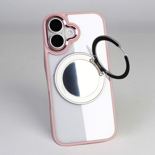 【Mira Winks】YOI系列 Apple iPhone 14 旋轉磁吸支架+鏡面保護殼(無蓋版) iphone14,mira winks,鏡面手機殼,鏡子手機殼,旋轉支架鏡子,旋轉支架手機殼,防摔殼,不變黃手機殼,化妝鏡,casetify,UAG,devilcase,保護殼,moxbii