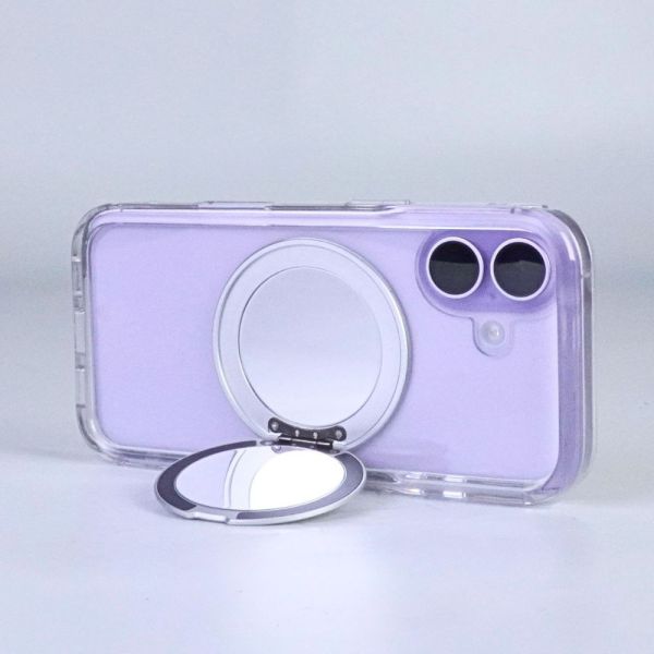 【Mira Winks】Apple iPhone 17 極空戰甲 旋轉磁吸支架+鏡面(掀蓋版) iphone 17手機殼,17旋轉支架,17旋轉支架手機殼,17支架手機殼,17鏡面手機殼,17鏡子手機殼,17磁吸手機殼,17透明殼,17防摔殼,不變黃手機殼,圖拉斯,犀牛盾,UAG,casetify,Devilcase