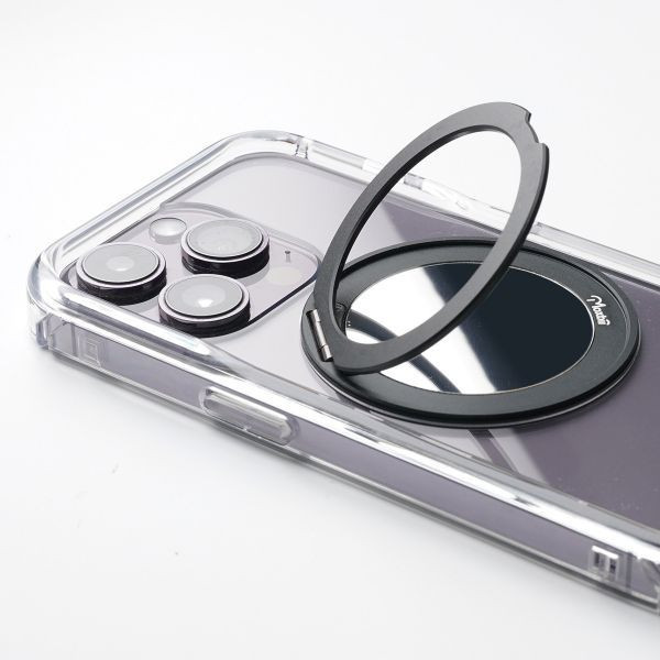 【Mira Winks】Apple iPhone 14 Pro 極空戰甲七代 旋轉磁吸支架+鏡面 iphone 14 Pro 手機殼,旋轉支架,旋轉支架手機殼,支架手機殼,鏡面手機殼,鏡子手機殼,磁吸手機殼,16 Pro max手機殼,透明殼,防摔殼,不變黃手機殼,圖拉斯,犀牛盾,UAG,casetify,Devilcase