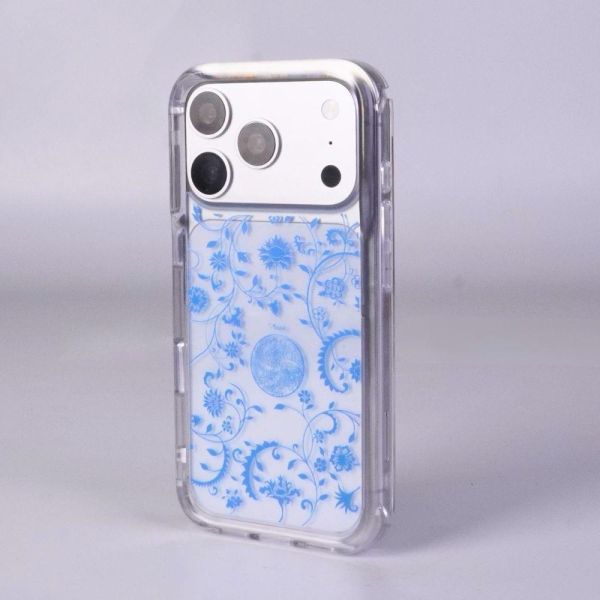 Moxbii經典原創系列 青花瓷 彩雕防摔殼 青花瓷,東方風,古典風,藝術美學,花卉手機殼,彩雕手機殼,彩繪手機殼,設計款手機殼,防摔手機殼,極空戰甲,透明殼,casetify,UAG,DEVILCASE