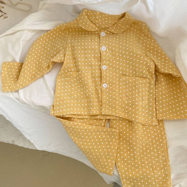 棉麻點點居家服套裝 