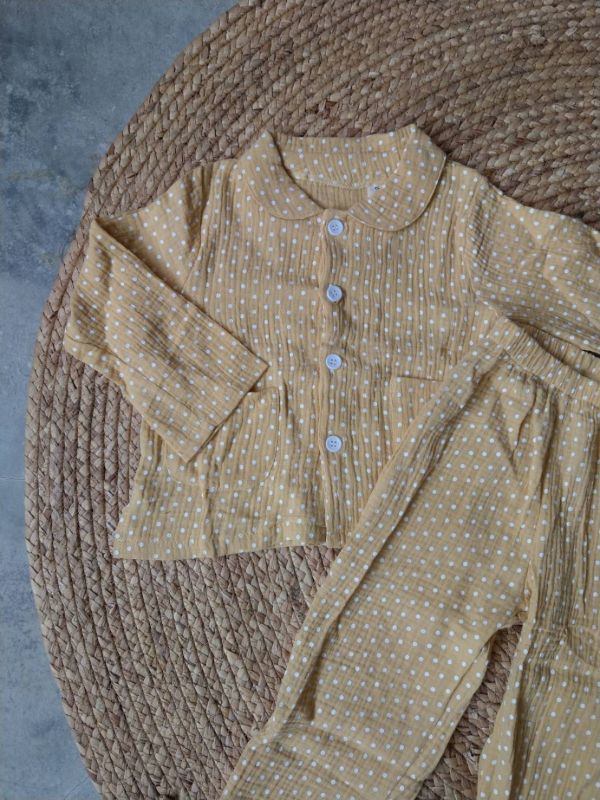 棉麻點點居家服套裝 