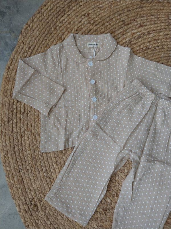 棉麻點點居家服套裝 