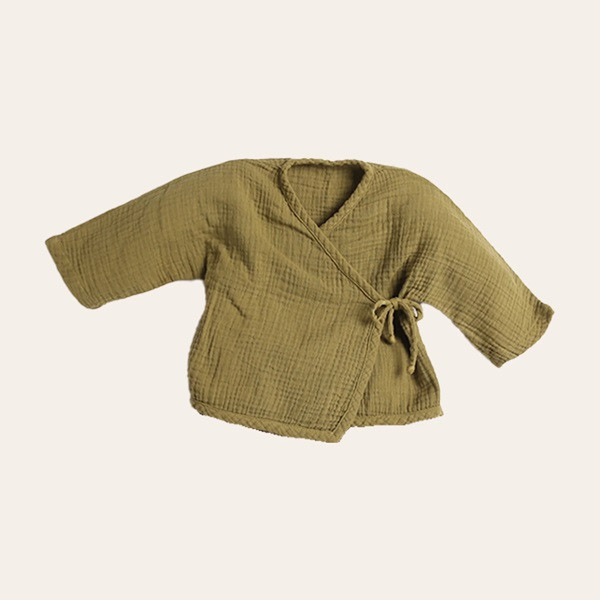 Milky Choice Kimono baby blouse-橄欖色 