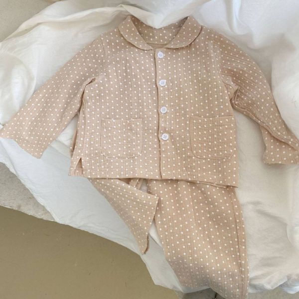棉麻點點居家服套裝 