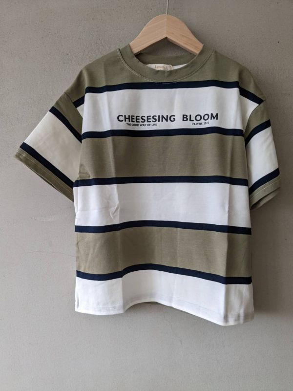 條紋撞色寬版T-shirt 