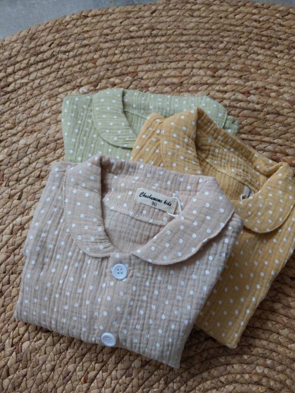 棉麻點點居家服套裝 