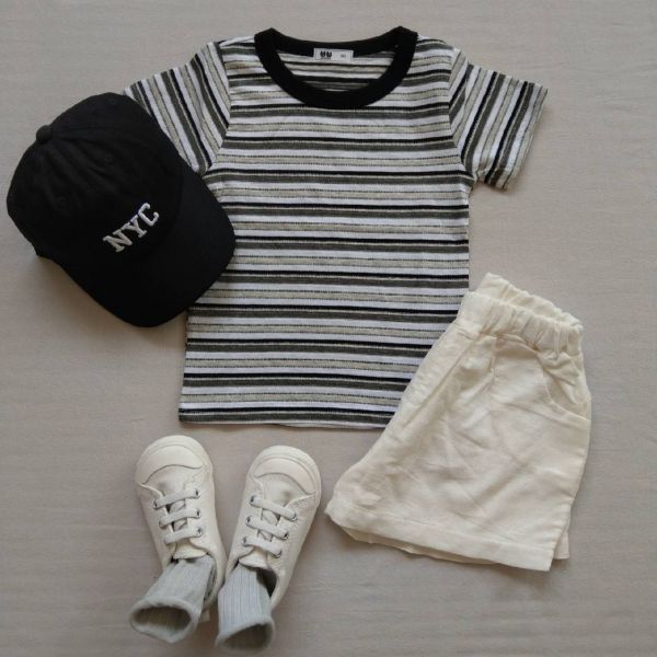 復古條紋T-Shirt 
