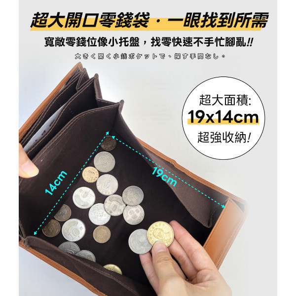 日貨-頭層牛皮貓咪圖騰風琴長夾女夾-野村修平【LH1144】 