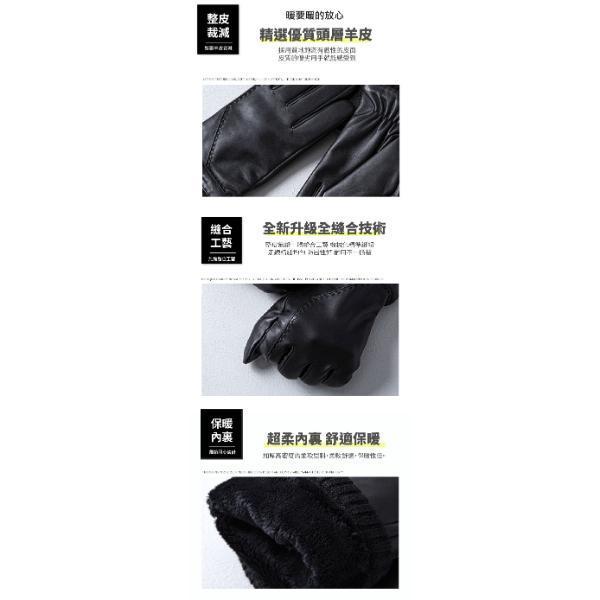 羊皮全掌可觸碰螢幕男士騎車手套【LGL14】 