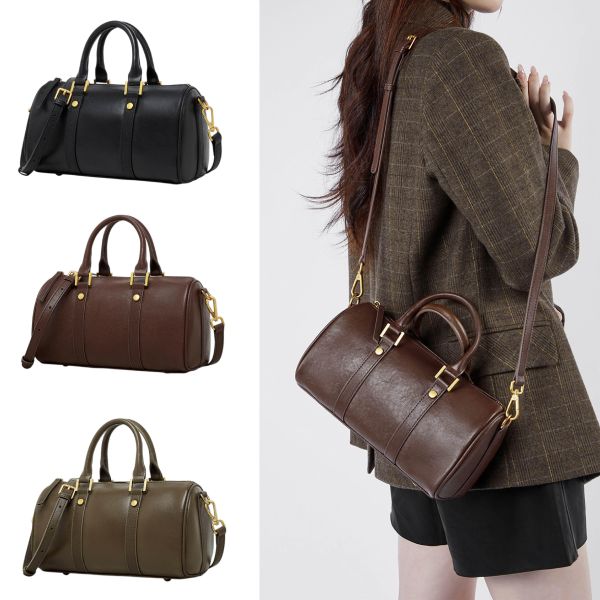 頭層牛皮波士頓包女包【LB1241】 