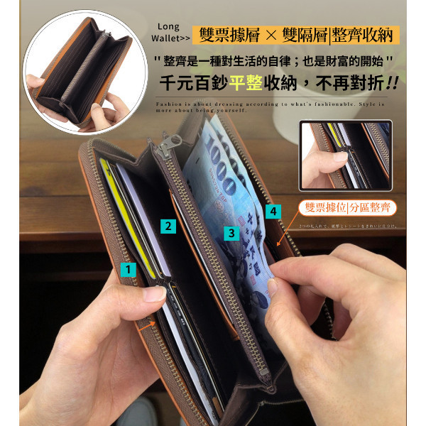 日貨-頭層牛皮貓咪圖騰拉鍊長夾女夾-野村修平【LH1143】 