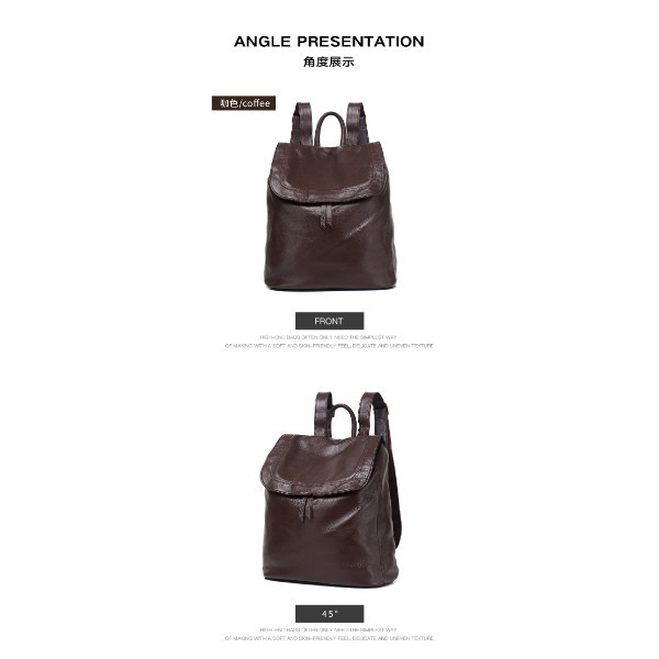 頭層牛皮雙肩包女包【LB1234】 