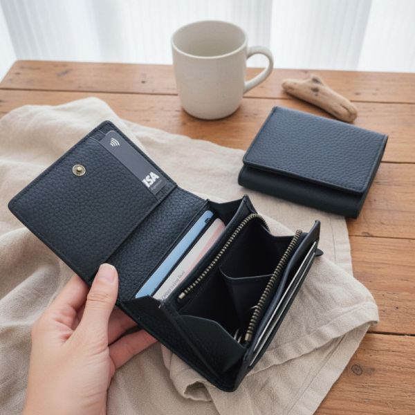 2COIN頭層牛皮二折短夾女夾【LH1152】 