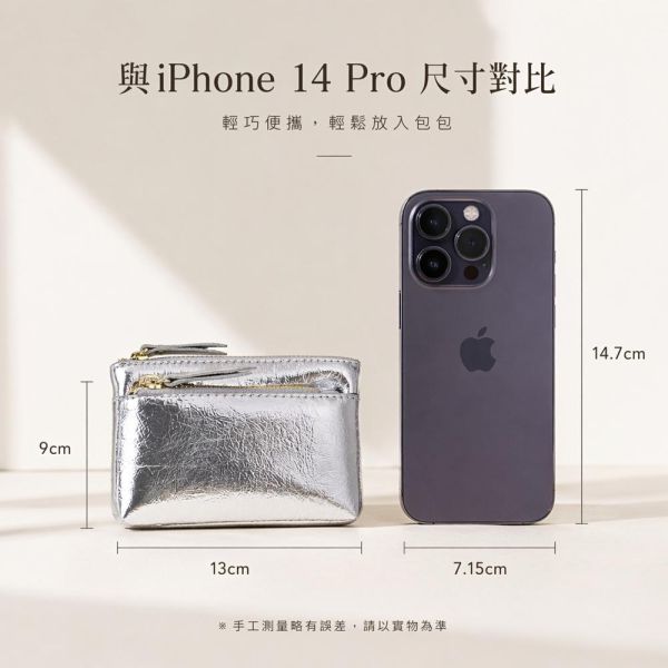 頭層牛皮雙層拉鍊零錢包【LH1126】 