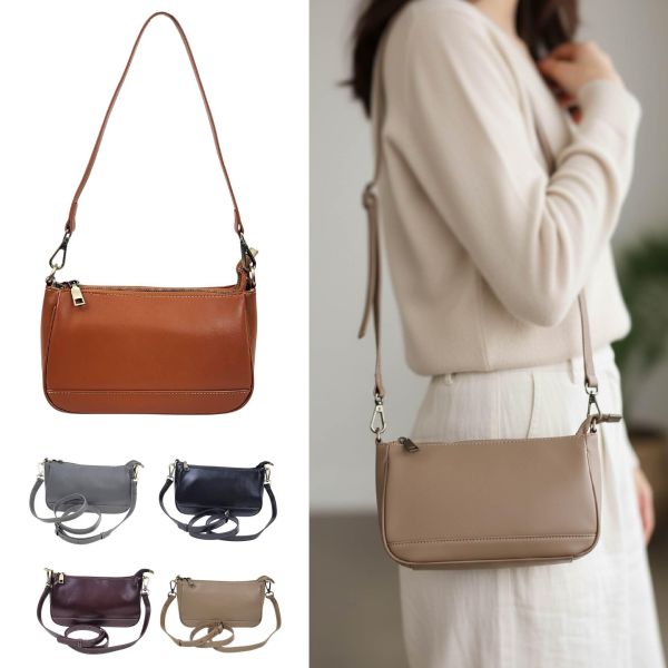 頭層牛皮單肩小方包女包【LB1207】 