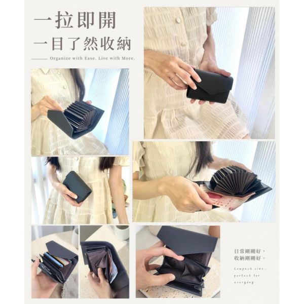 2COIN頭層牛皮10風琴卡位信封短夾女夾【LH1227】 錢包,短夾,女夾,頭層牛皮