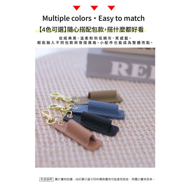 頭層荔枝紋牛皮掛眼鏡掛筆套【LW83】 