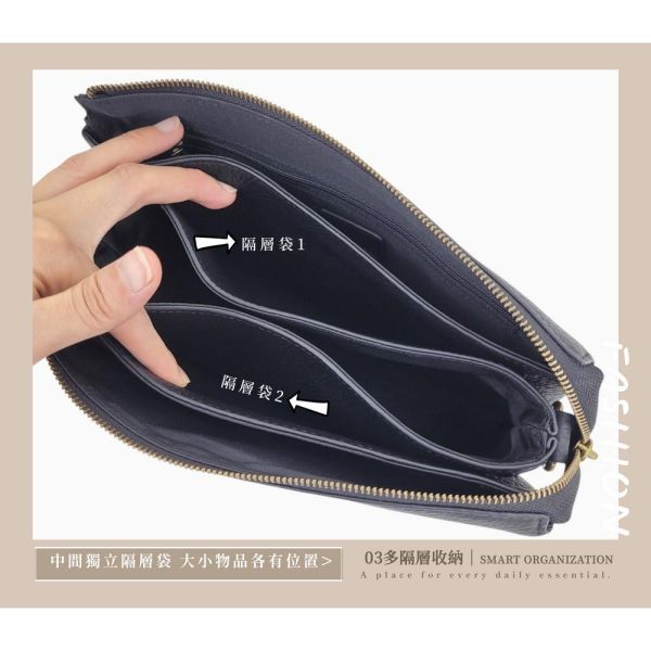 頭層荔枝紋牛皮多隔層肩背包女包【LB1284】 真皮,牛皮,女包,肩背包
