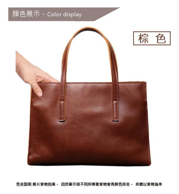 頭層牛皮復古簡約女士手提包女包【LB726】 