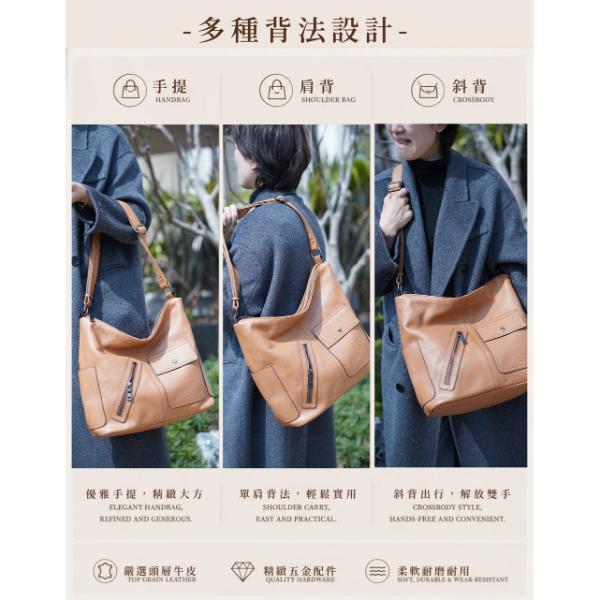 頭層牛皮雙層肩背包女包【LB1182】 真皮,牛皮,女包,肩背包
