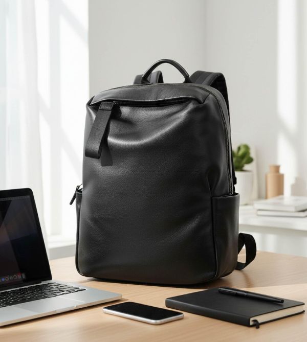 頭層牛皮男士簡約雙肩包後背包男包【LB1239】 