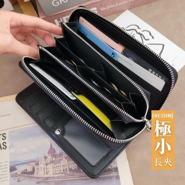 4COIN頭層牛皮18卡位2折小長夾男夾【LH1085】 真皮,牛皮,男夾,長夾,皮夾,錢包,真皮錢包,真皮長夾
