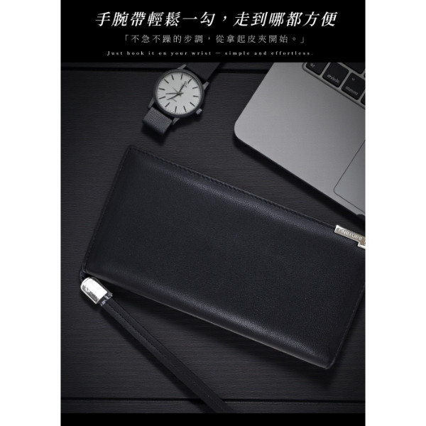 牛皮男士11卡位2折長夾男夾【LH367】 