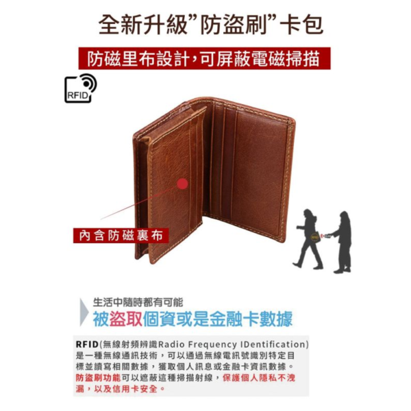 RFID頭層牛皮名片夾名片包CB150 