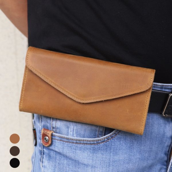 頭層瘋馬牛皮配皮帶手機腰包男包【LB1219】 