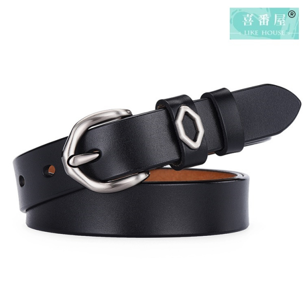 牛皮帶寬2.2CM女士針釦腰帶【LL53】 