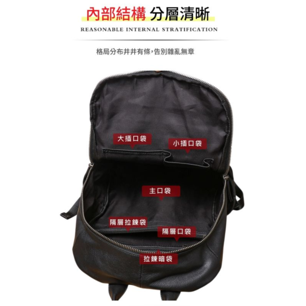 頭層牛皮雙肩包男包【LB1158】 