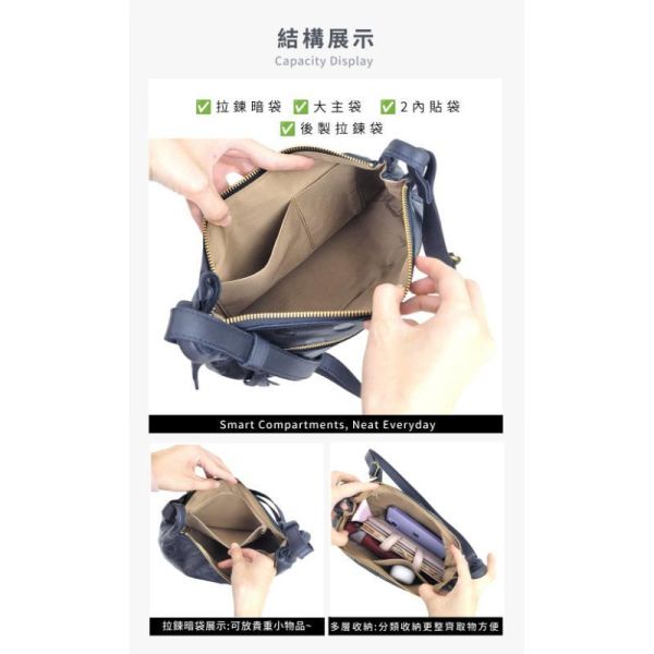 日貨-頭層牛皮圓點肩背包女包-日本製【LB1199】 