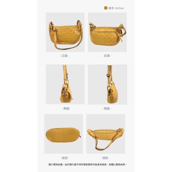 日貨-頭層牛皮圓點肩背包女包-日本製【LB1199】 
