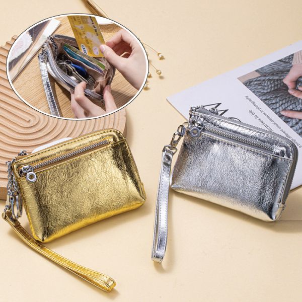 頭層牛皮L型拉鍊零錢包【LH1161】 