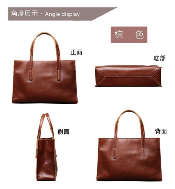 頭層牛皮復古簡約女士手提包女包【LB726】 