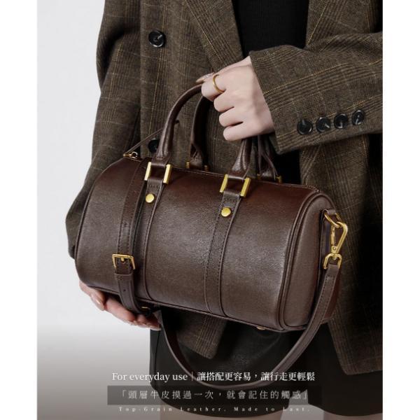 頭層牛皮波士頓包女包【LB1241】 