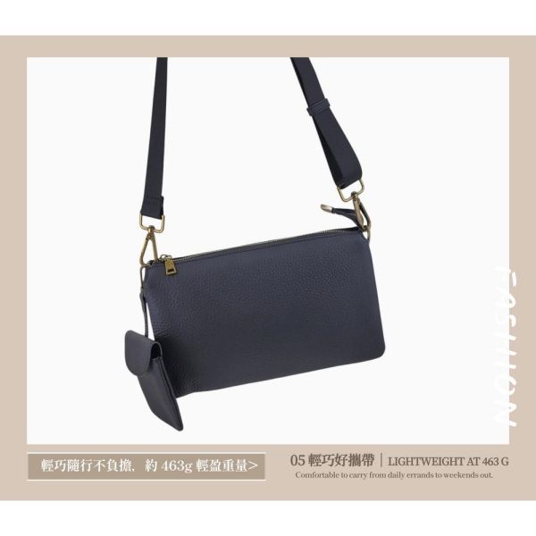 頭層荔枝紋牛皮多隔層肩背包女包【LB1284】 真皮,牛皮,女包,肩背包