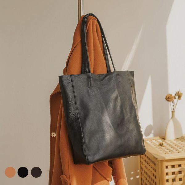 頭層牛皮豎款手提包女包【LB1194】 