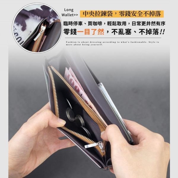 羊皮二折西裝包長夾男夾-HIRO【LH1145】 