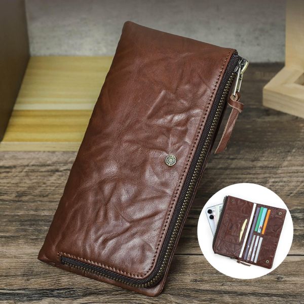 頭層手抓紋牛皮二折L型零錢袋長夾男夾【LH1185】 真皮,牛皮,男夾,長夾,皮夾,錢包