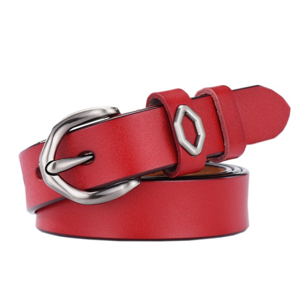 牛皮帶寬2.2CM女士針釦腰帶【LL53】 