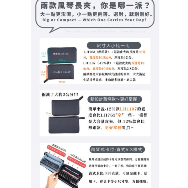 4COIN頭層牛皮12風琴卡位拉鍊小長夾男夾女夾【LH1107】 