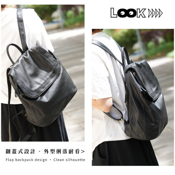 頭層牛皮雙肩包女包【LB1234】 