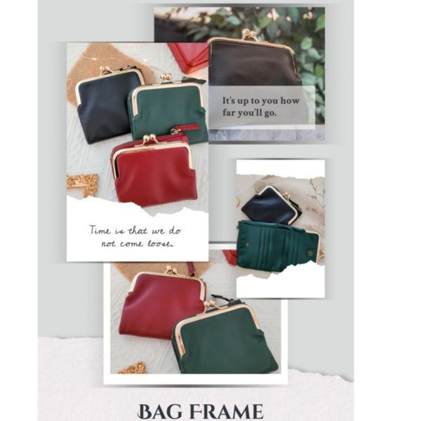 羊皮口金包短夾-紅【LH937】 真皮,羊皮,短夾,女夾,口金包,皮夾,皮包,錢包