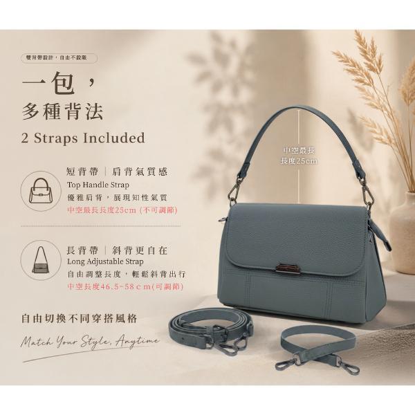 頭層牛皮翻蓋3層肩背包女包【LB1141】 真皮,牛皮,女包,肩背包