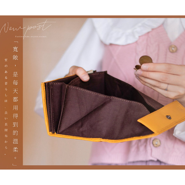 日貨-頭層牛皮貓咪圖騰風琴長夾女夾-野村修平【LH1144】 