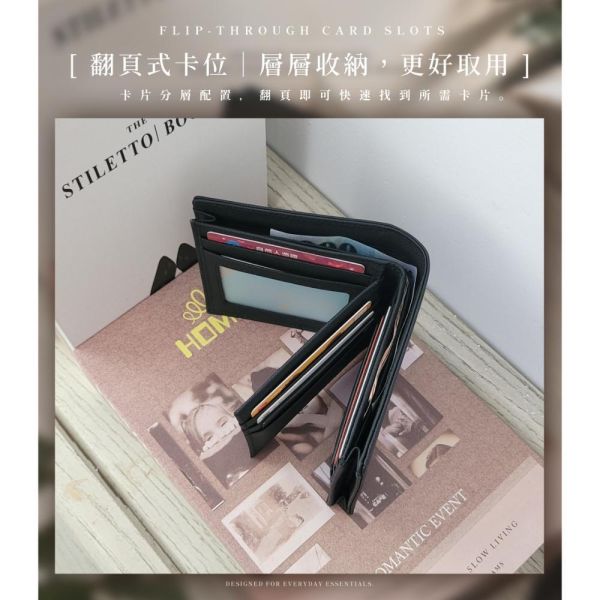 頭層十字紋牛皮加厚鈔位短夾男夾【LH1220】 錢包,短夾,頭層牛皮,男夾